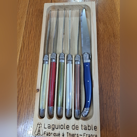 Laguiole Jean Debost Kitchen Laguiole Jean Dubost French Steak Knives Set Of 6 Pieces In